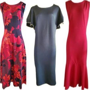 New ALESSANDRA BELLE Dress Lot of 3 Black Red Size 18 NWT